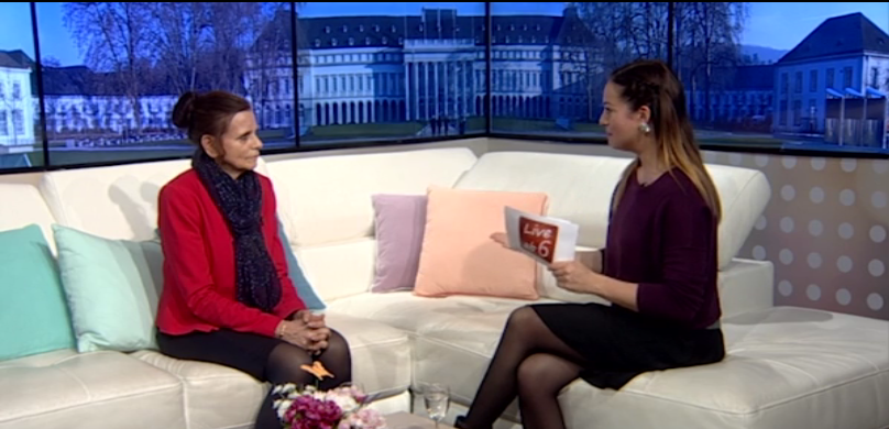 Marion Blettenberg beim Studiotalk TV Mittelrhein